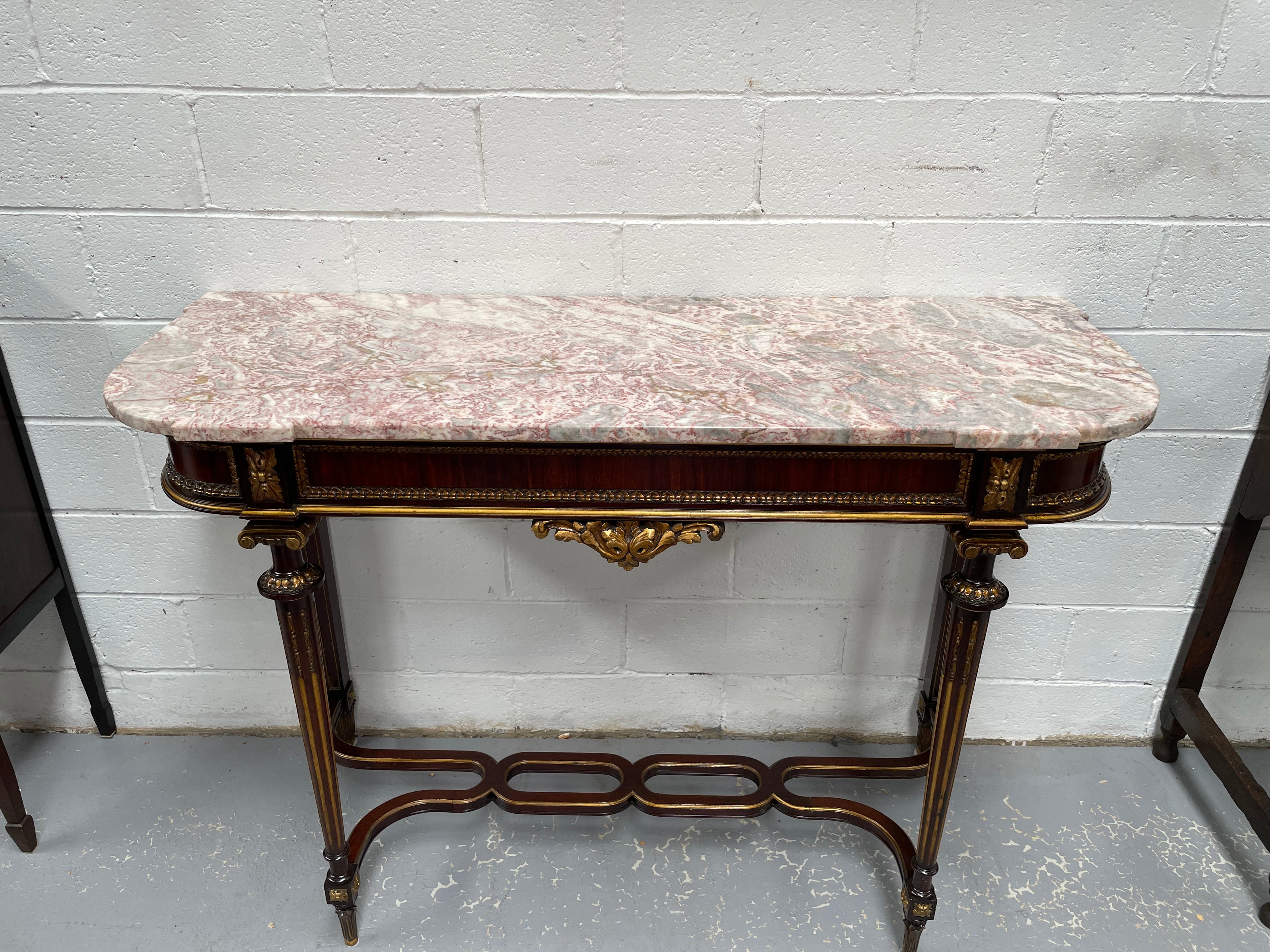 Impressive 19th Century Louis XVI Style Marble Top Console | Antique & Vintage | Moonee Ponds Antiques | Australia Wide Delivery