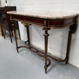 Impressive 19th Century Louis XVI Style Marble Top Console