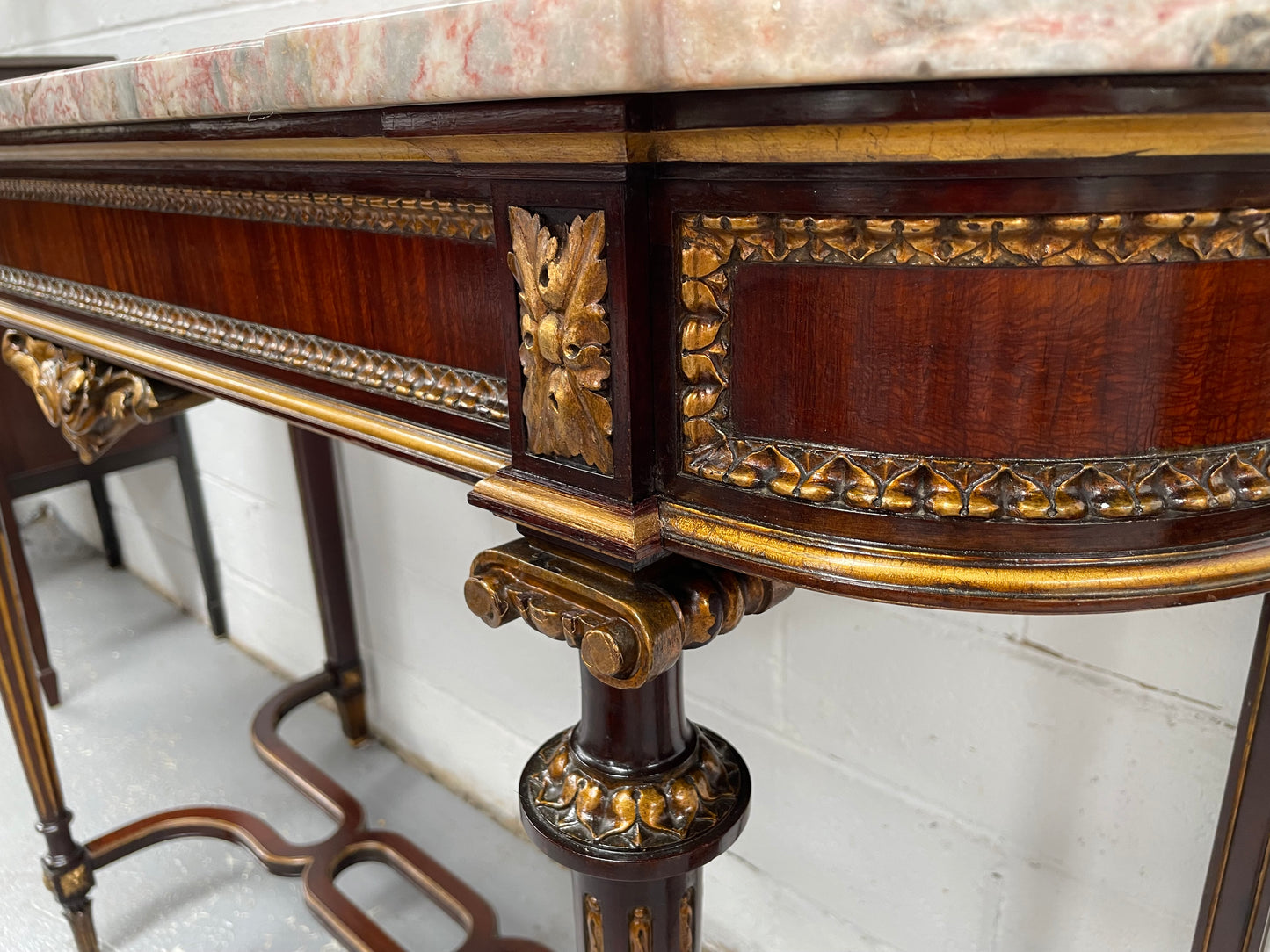 Impressive 19th Century Louis XVI Style Marble Top Console