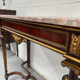 Impressive 19th Century Louis XVI Style Marble Top Console