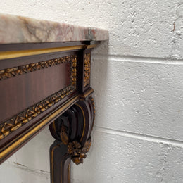 Impressive 19th Century Louis XVI Style Marble Top Console