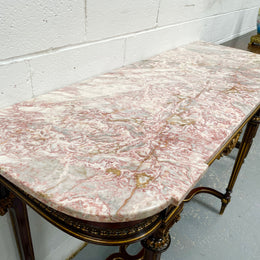 Impressive 19th Century Louis XVI Style Marble Top Console