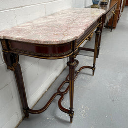 Impressive 19th Century Louis XVI Style Marble Top Console