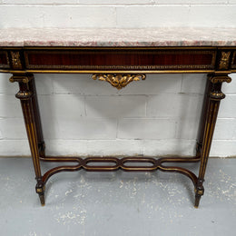 Impressive 19th Century Louis XVI Style Marble Top Console