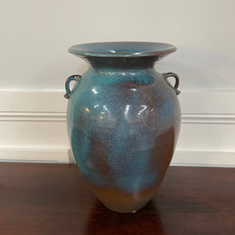 Vintage Pottery Vase Signed With Beautiful Glazing