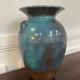Vintage Pottery Vase Signed With Beautiful Glazing