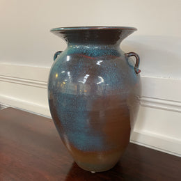 Vintage Pottery Vase Signed With Beautiful Glazing