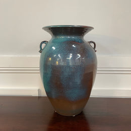 Vintage Pottery Vase Signed With Beautiful Glazing