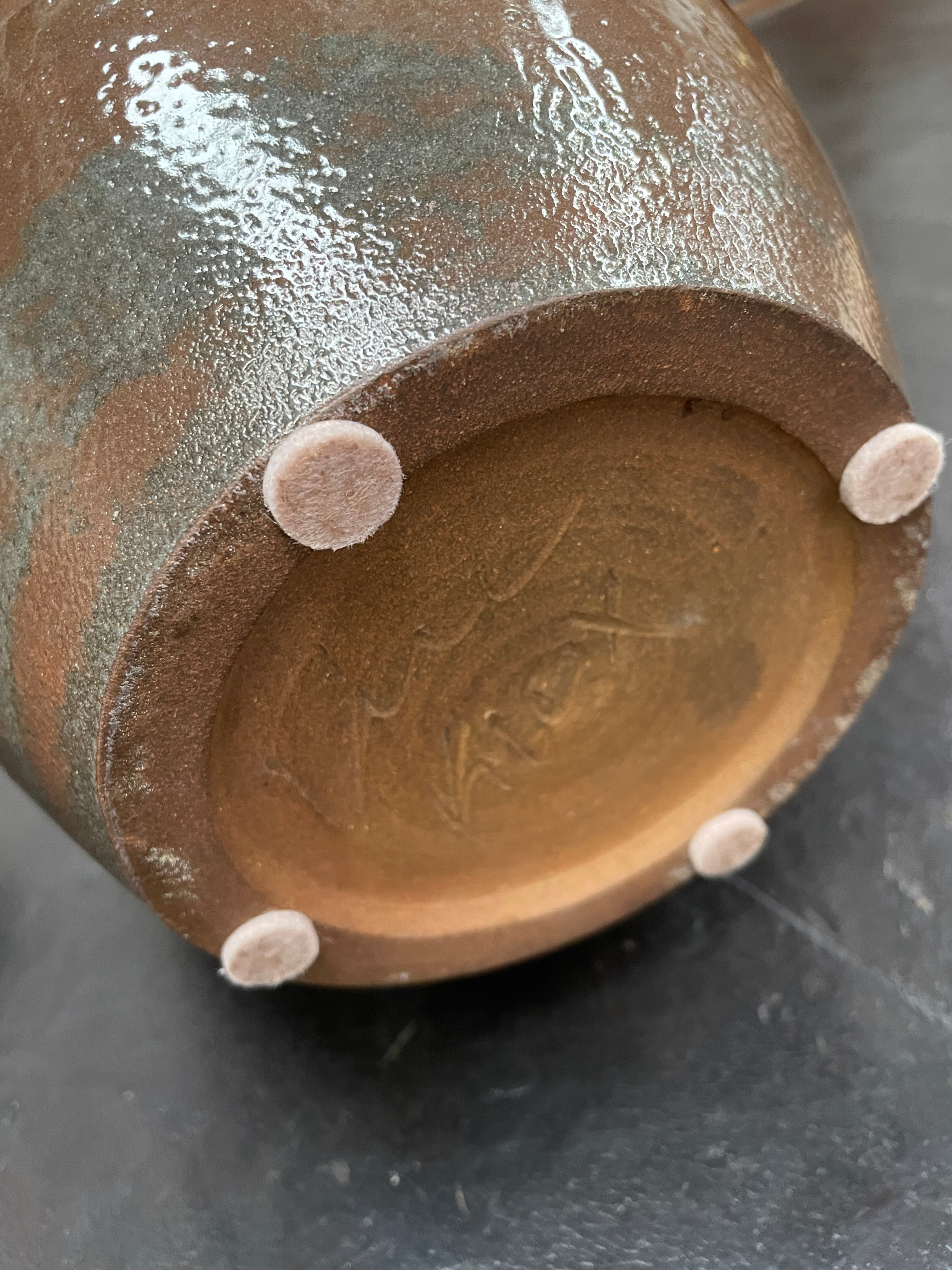 Vintage Pottery Vase Signed With Beautiful Glazing | Antique & Vintage | Moonee Ponds Antiques | Australia Wide Delivery