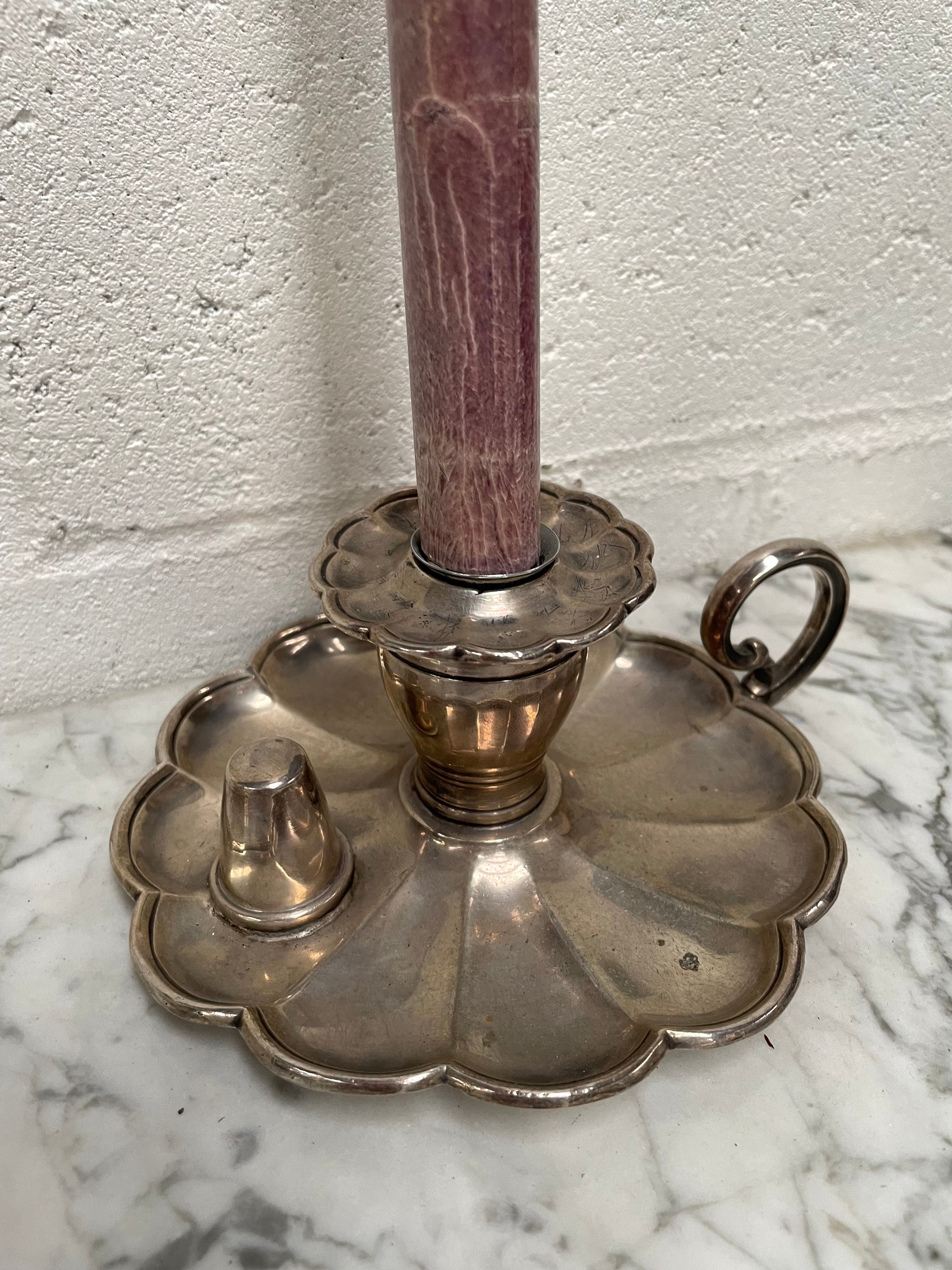 Antique Chamber Candle Stick Holder Moonee Ponds Antiques