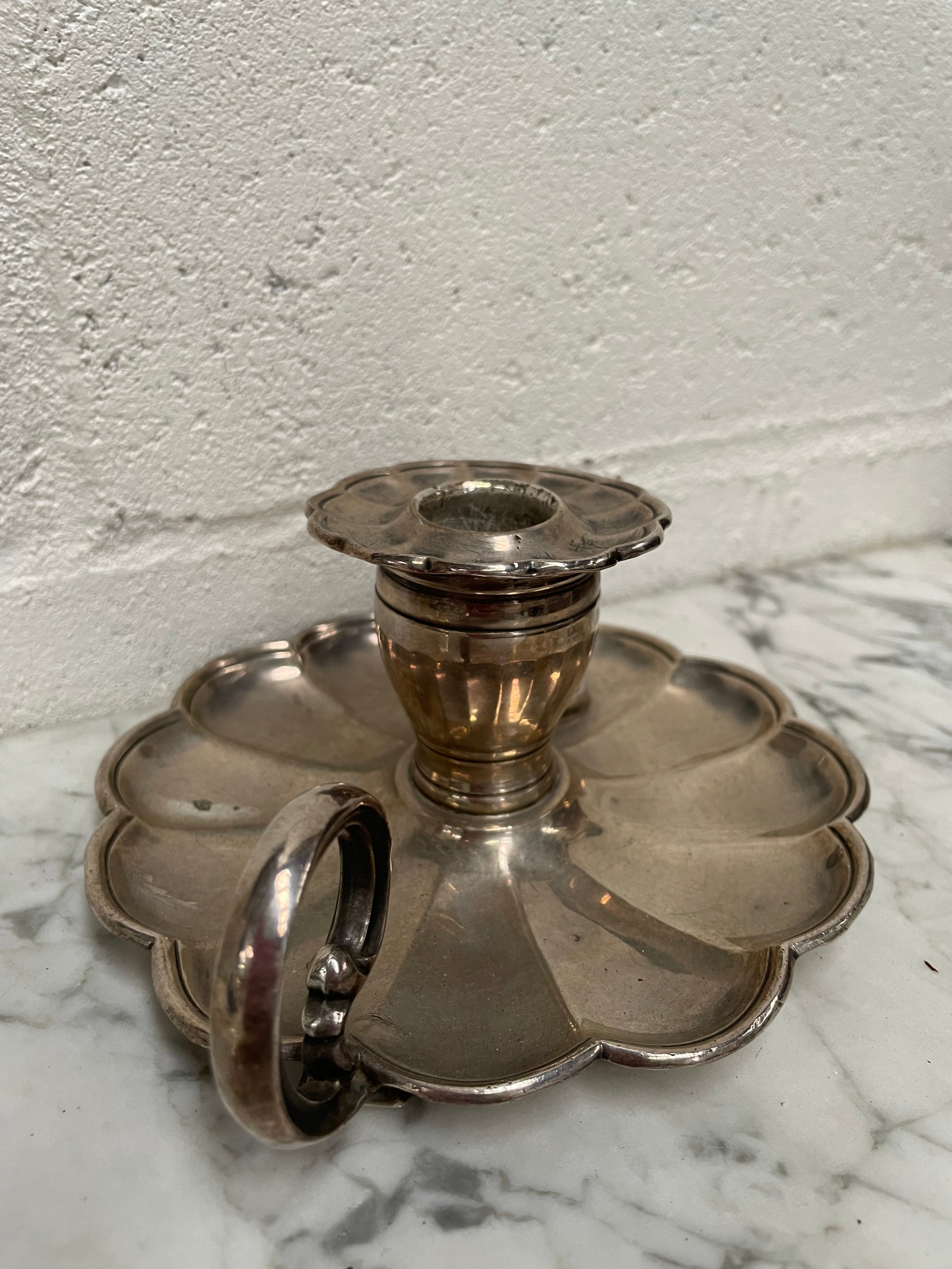 Antique Chamber Candle Stick Holder Moonee Ponds Antiques