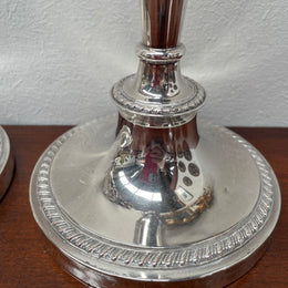 Stunning Pair of Old Sheffield Plate Candlesticks