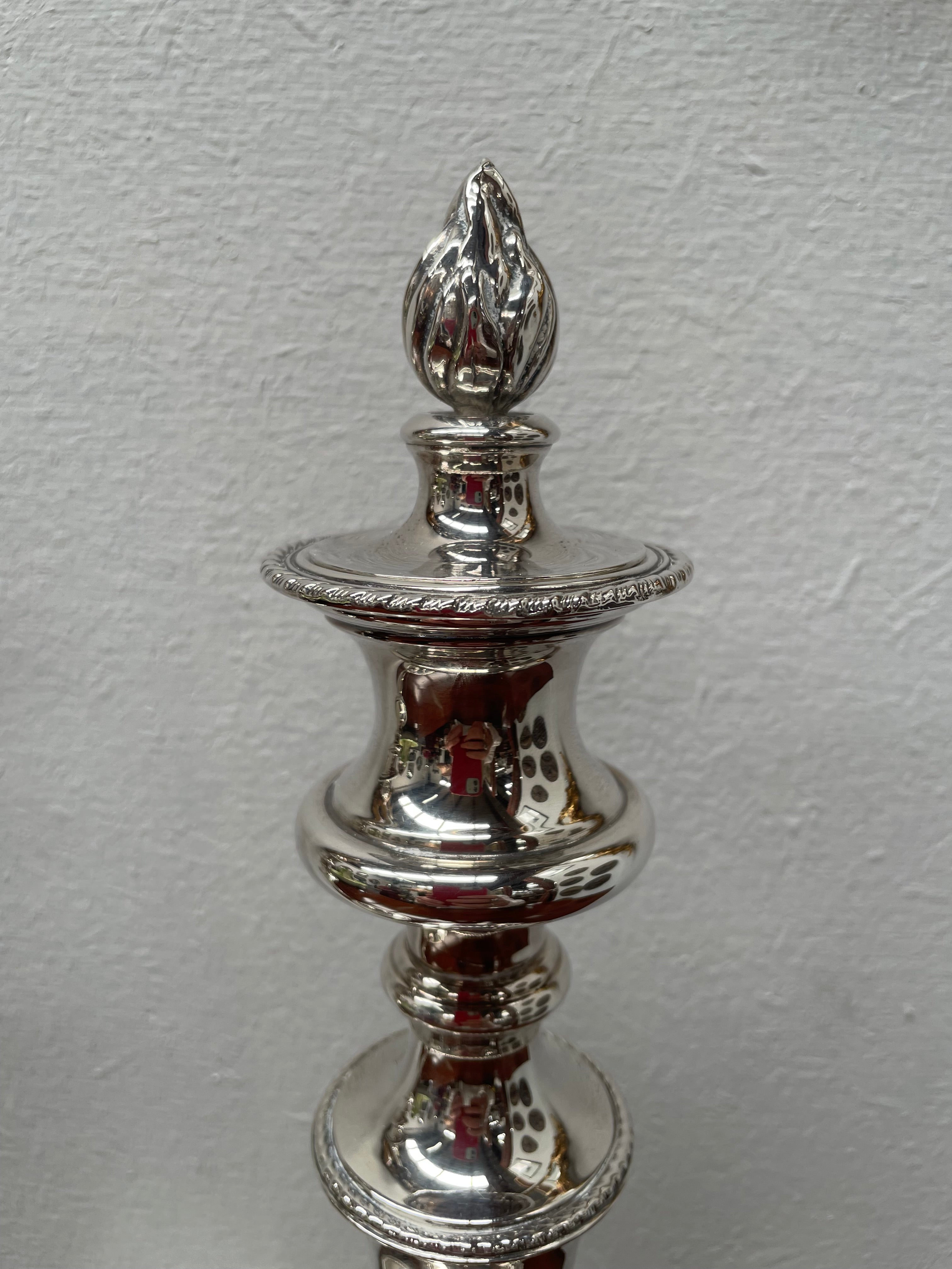Stunning Pair of Old Sheffield Plate Candlesticks | Antique & Vintage | Moonee Ponds Antiques | Australia Wide Delivery