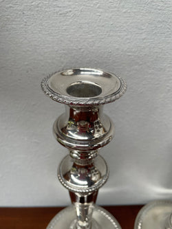 Stunning Pair of Old Sheffield Plate Candlesticks | Antique & Vintage | Moonee Ponds Antiques | Australia Wide Delivery