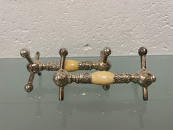 Beautiful Pair of Antique Silver & Ivory Knife Rests | Antique & Vintage | Moonee Ponds Antiques | Australia Wide Delivery