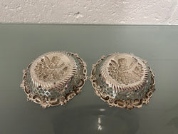 Pair of Sterling Silver Edwardian Bon Bon Dishes | Antique & Vintage | Moonee Ponds Antiques | Australia Wide Delivery