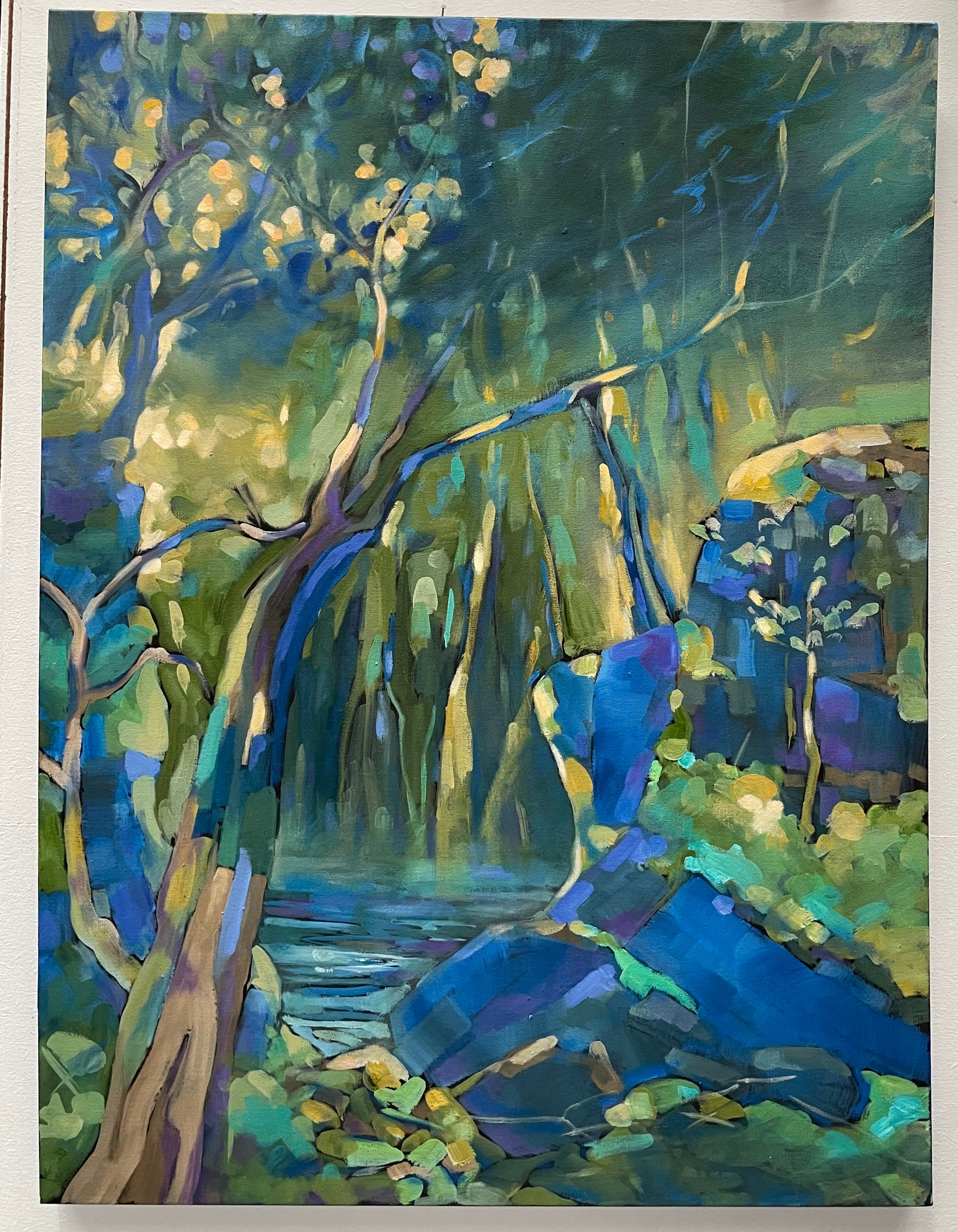 Beautiful Abstract Landscape by Renowned Artist Susan Bannister | Antique & Vintage | Moonee Ponds Antiques | Australia Wide Delivery