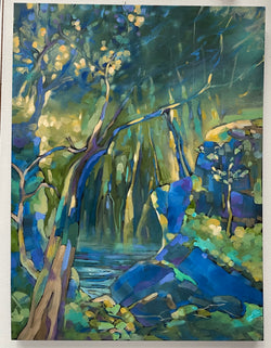 Beautiful Abstract Landscape by Renowned Artist Susan Bannister | Antique & Vintage | Moonee Ponds Antiques | Australia Wide Delivery