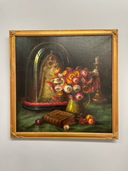 Beautiful French Canvas Painting | Antique & Vintage | Moonee Ponds Antiques | Australia Wide Delivery