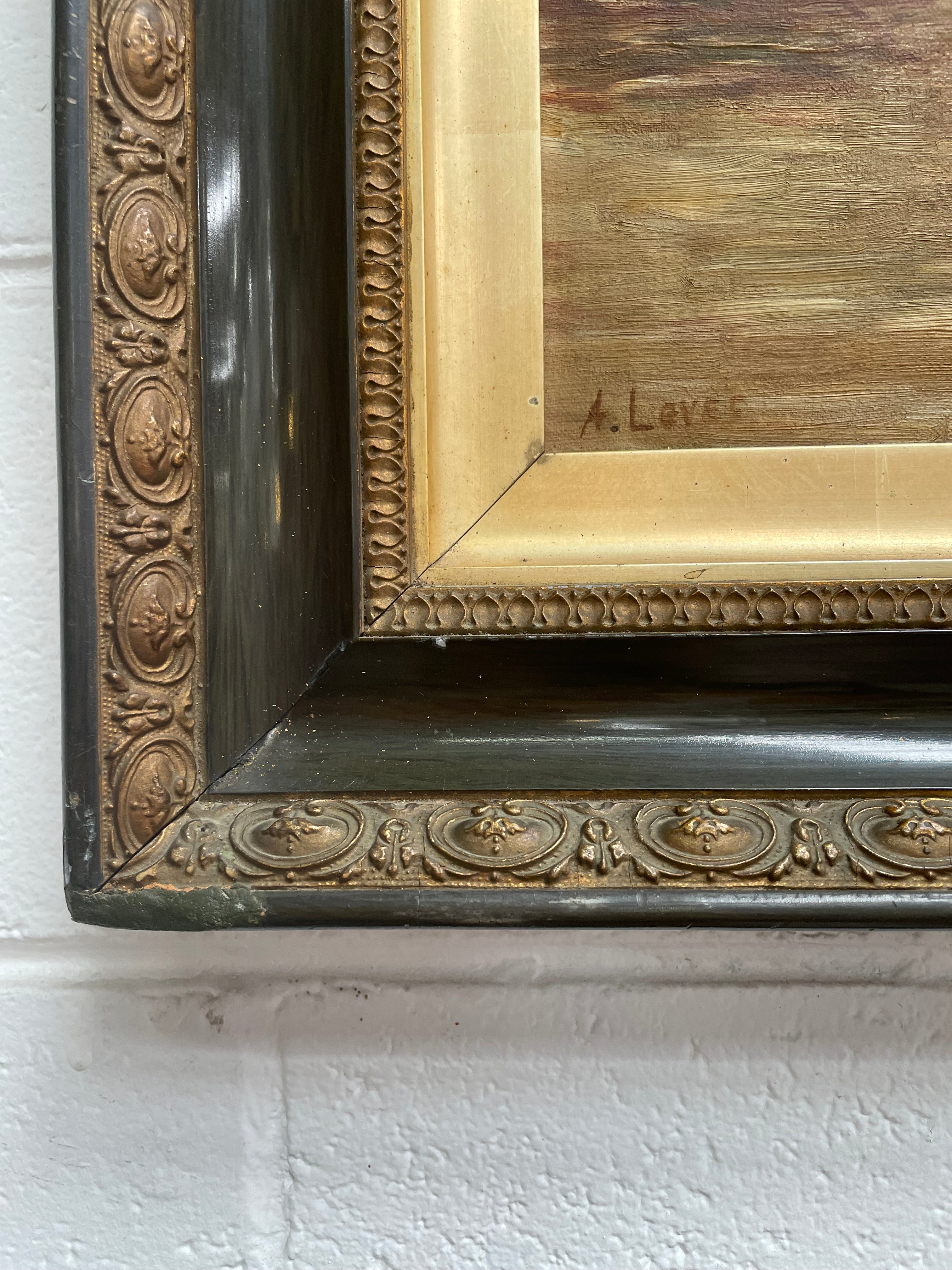Lovely Antique Marine Oil on Canvas in Ornate Frame | Antique & Vintage | Moonee Ponds Antiques | Australia Wide Delivery