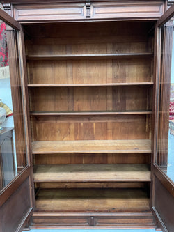 Grand French Walnut Louis XVI Style Two Door Bookcase | Antique & Vintage | Moonee Ponds Antiques | Australia Wide Delivery