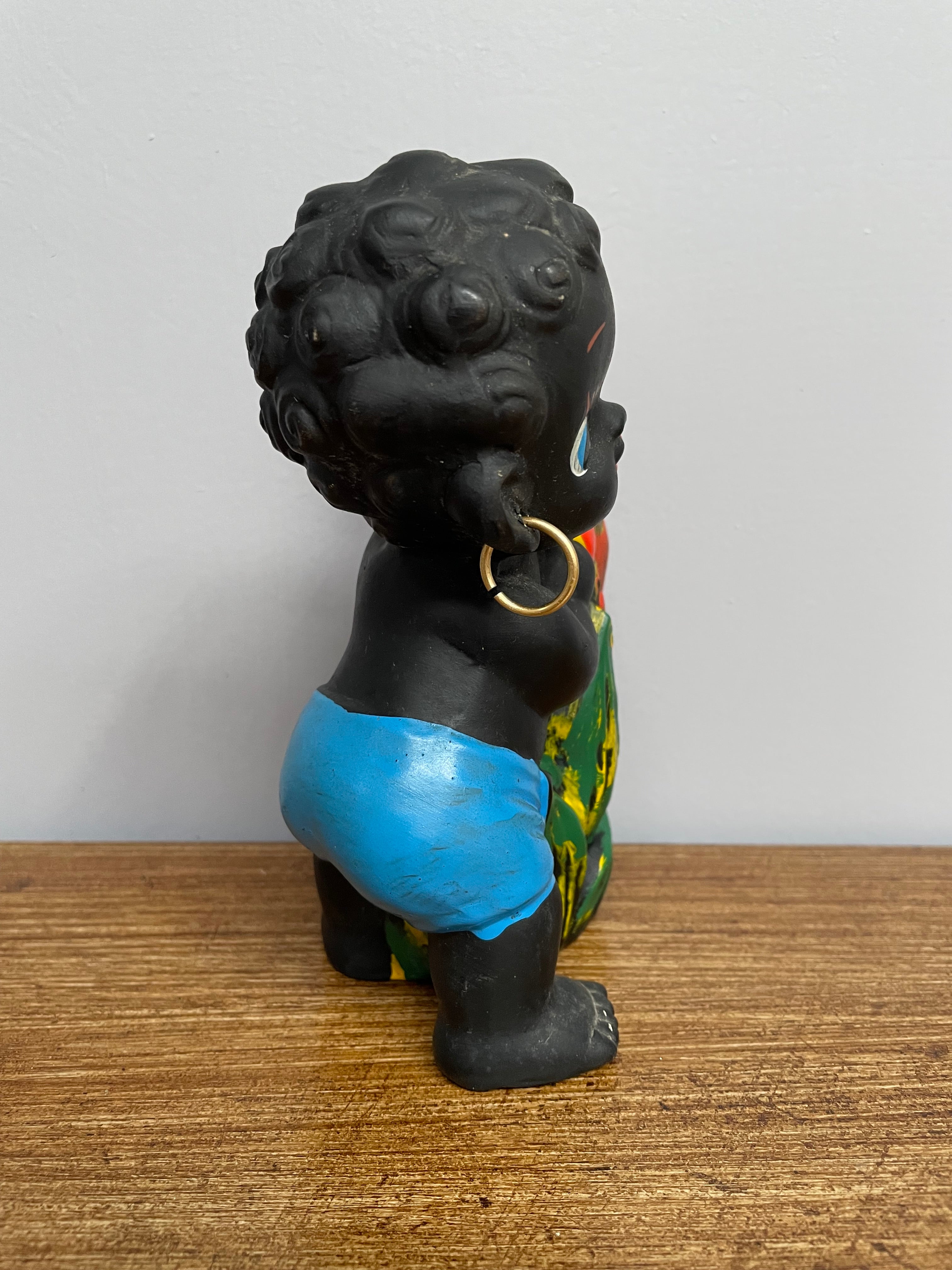 Japanese ceramic boy with pineapple money box. | Antique & Vintage | Moonee Ponds Antiques | Australia Wide Delivery