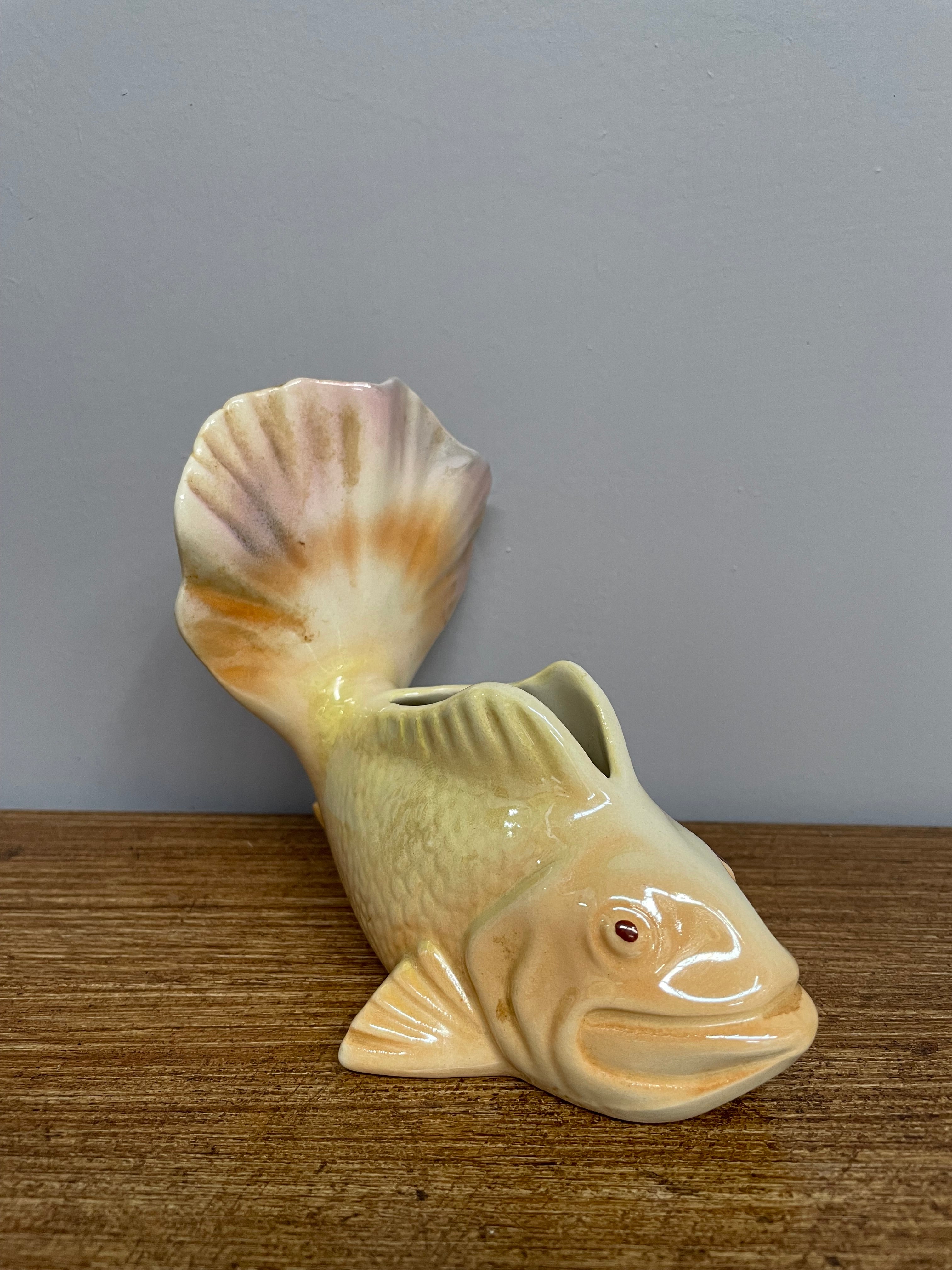 Australian Mid Century Wembley Gold Fish Vase | Antique & Vintage | Moonee Ponds Antiques | Australia Wide Delivery
