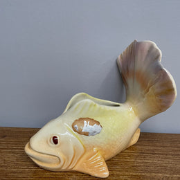 Australian Mid Century Wembley Gold Fish Vase