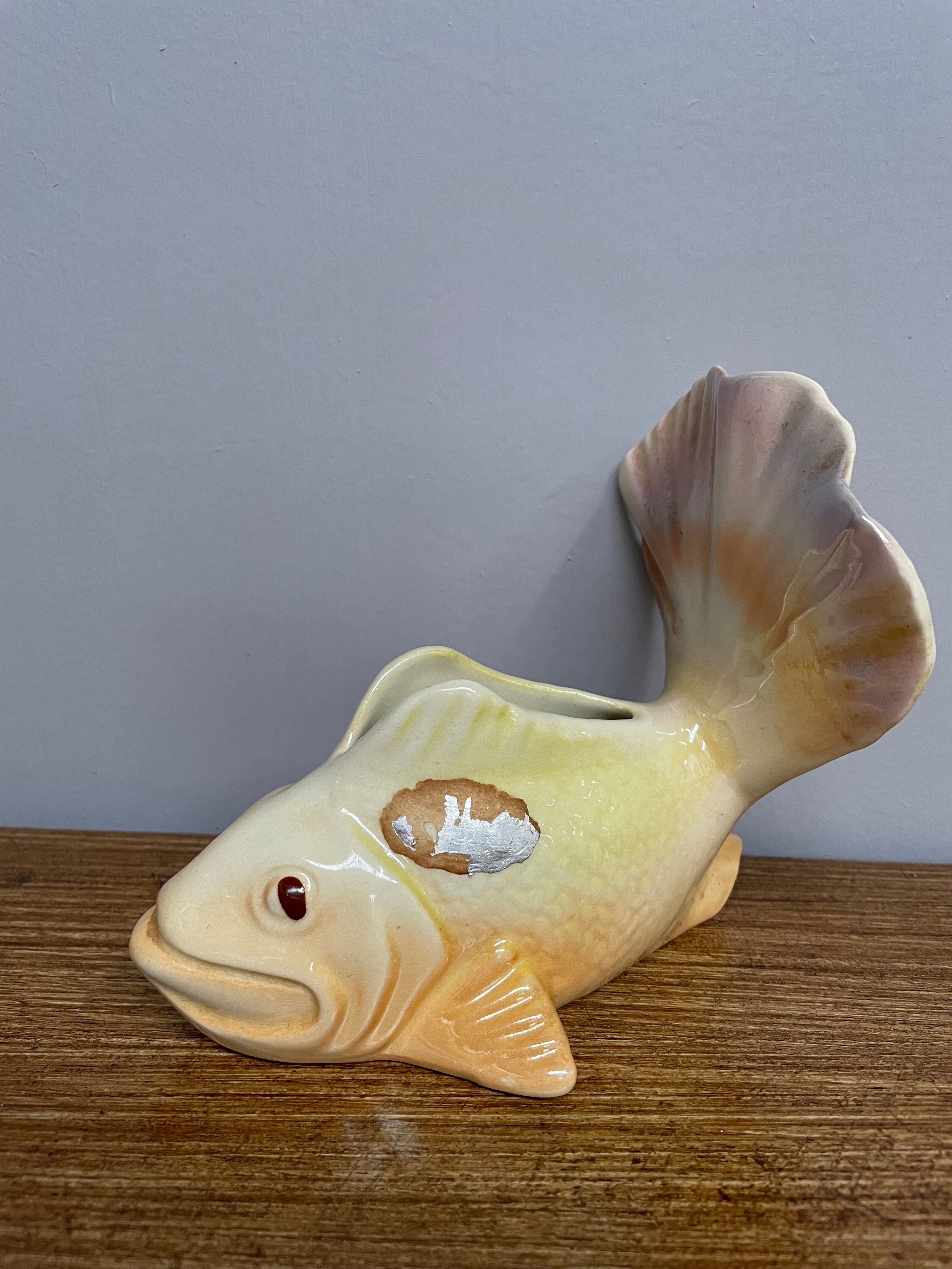 Australian Mid Century Wembley Gold Fish Vase | Antique & Vintage | Moonee Ponds Antiques | Australia Wide Delivery