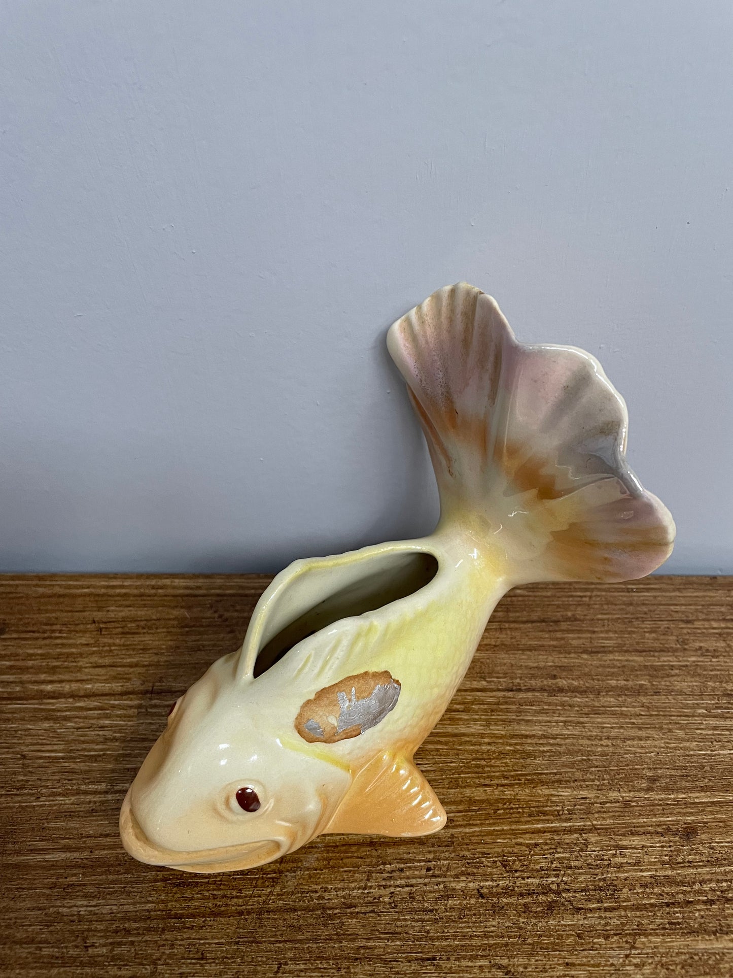 Australian Mid Century Wembley Gold Fish Vase