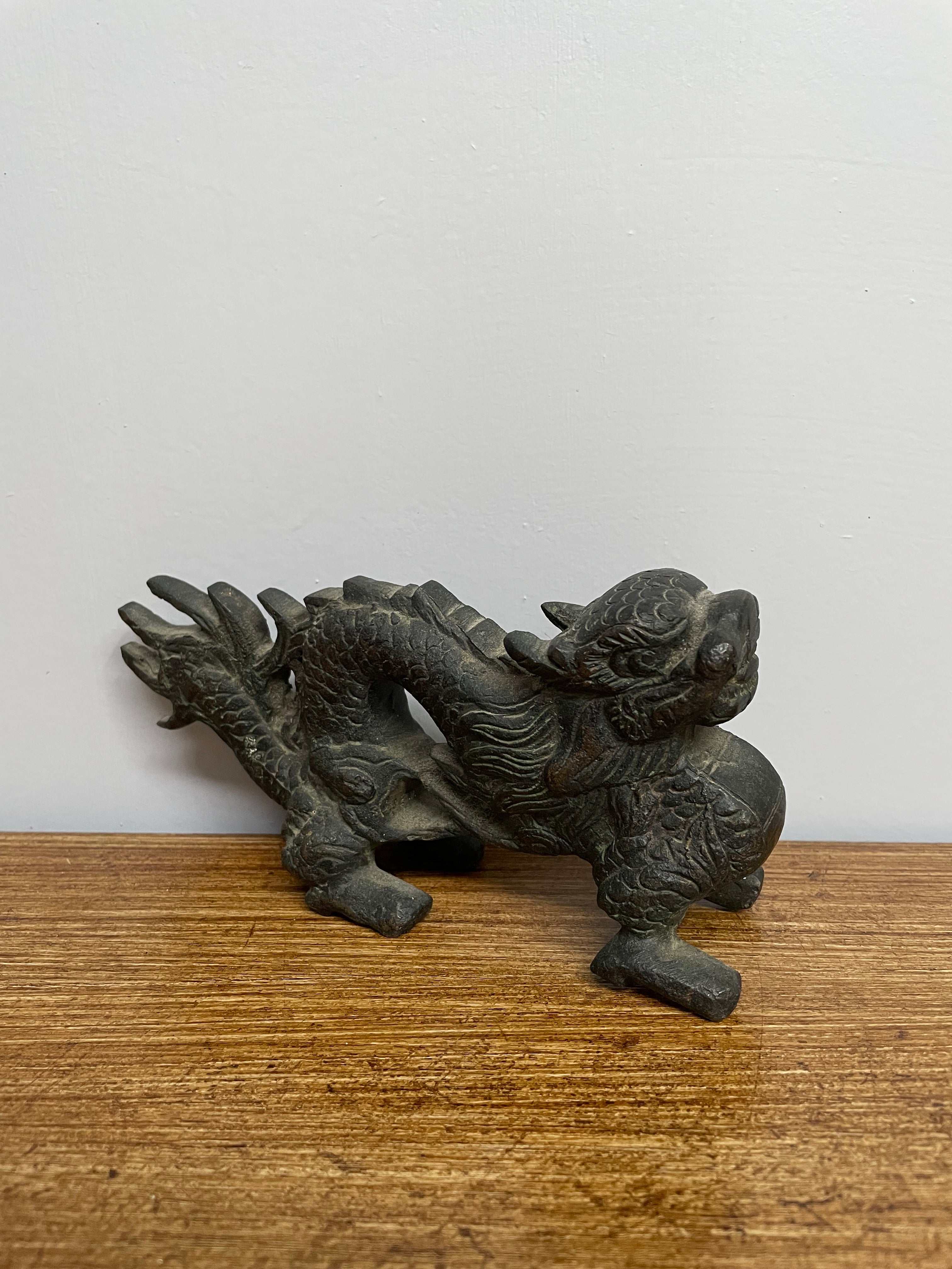 Vintages Antique Bronze Chinese Dragoon | Antique & Vintage | Moonee Ponds Antiques | Australia Wide Delivery