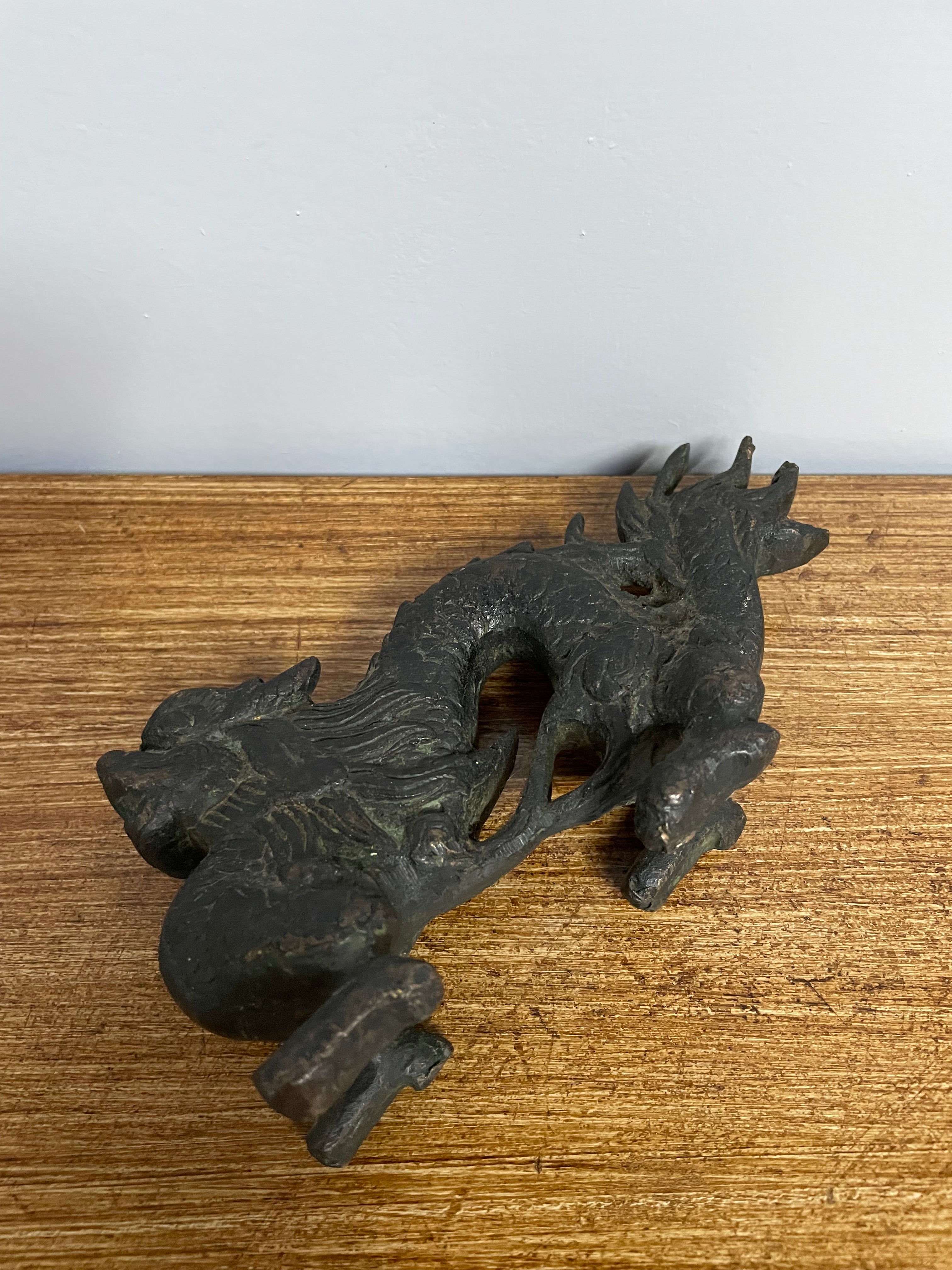Vintages Antique Bronze Chinese Dragoon | Antique & Vintage | Moonee Ponds Antiques | Australia Wide Delivery
