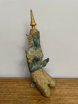 Antique Gilt Bronze Green Patina Bhudda | Antique & Vintage | Moonee Ponds Antiques | Australia Wide Delivery