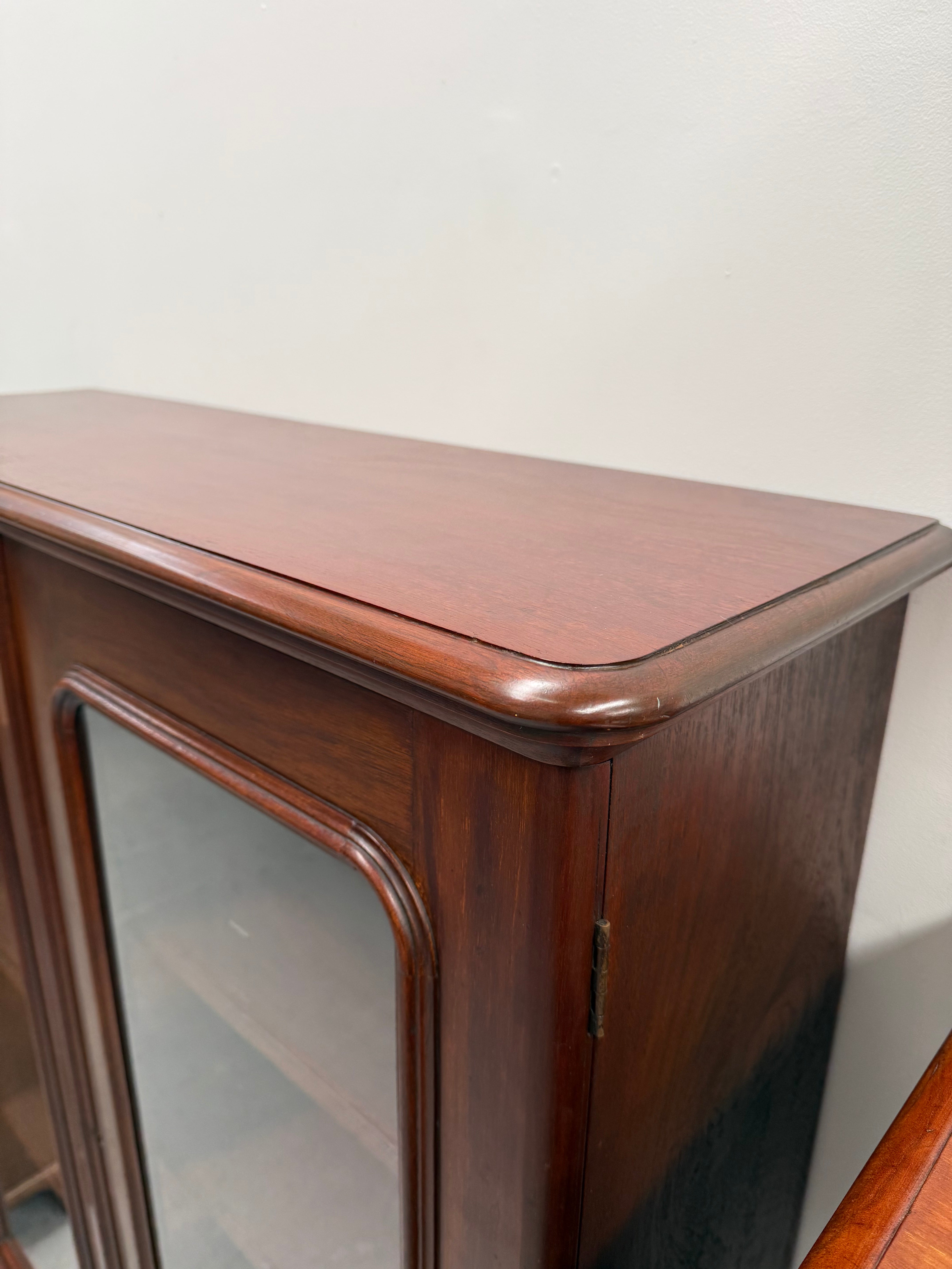 Victorian Cedar Two Door Display Cabinet / Bookcase | Antique & Vintage | Moonee Ponds Antiques | Australia Wide Delivery