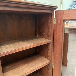 Victorian Cedar Two Door Display Cabinet / Bookcase