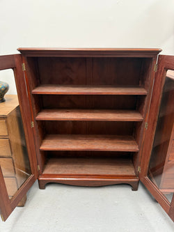 Victorian Cedar Two Door Display Cabinet / Bookcase | Antique & Vintage | Moonee Ponds Antiques | Australia Wide Delivery