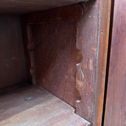 Victorian Cedar Two Door Display Cabinet / Bookcase