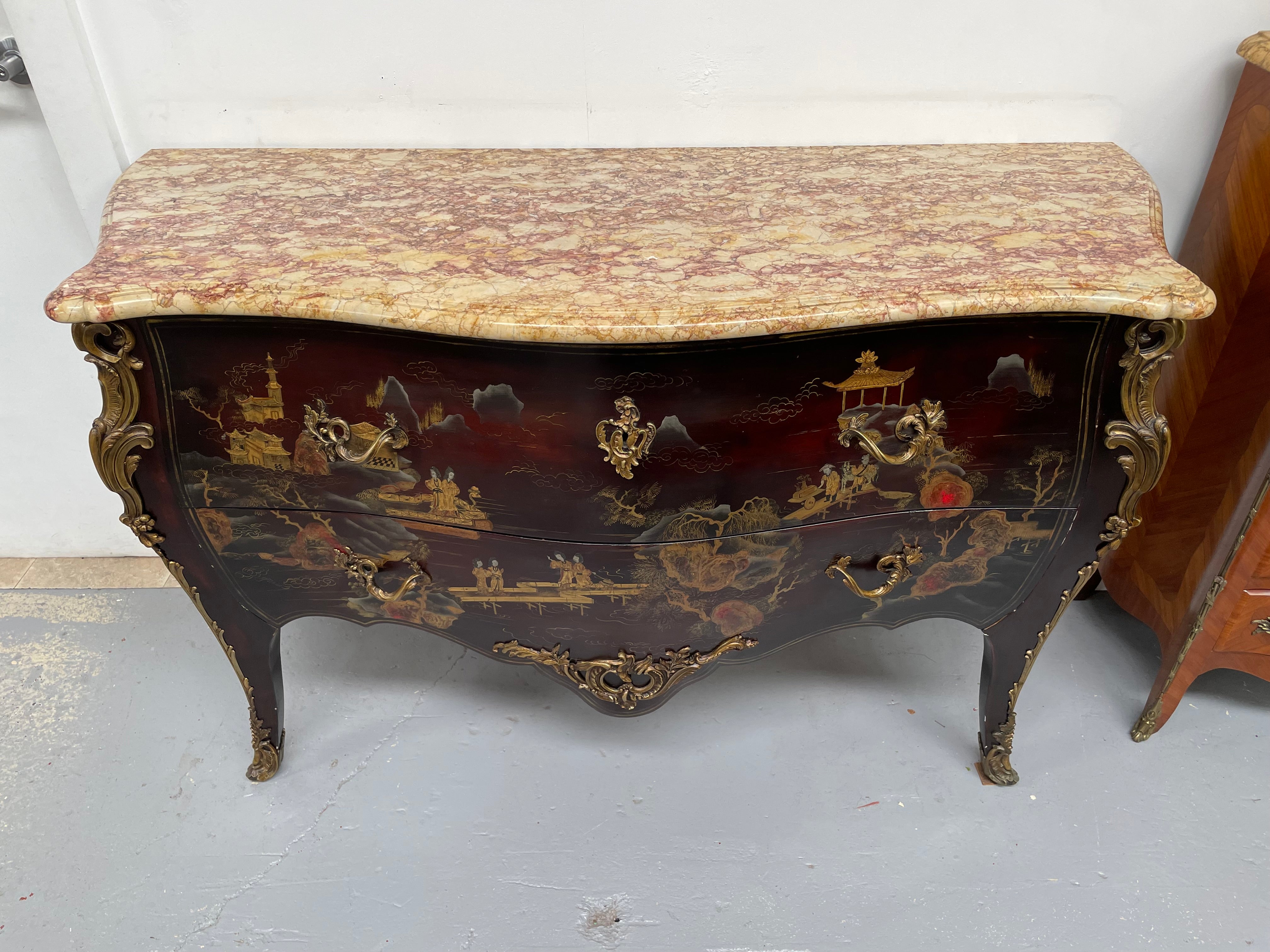 19th Century Louis XV Style Chinoiserie Commode | Antique & Vintage | Moonee Ponds Antiques | Australia Wide Delivery