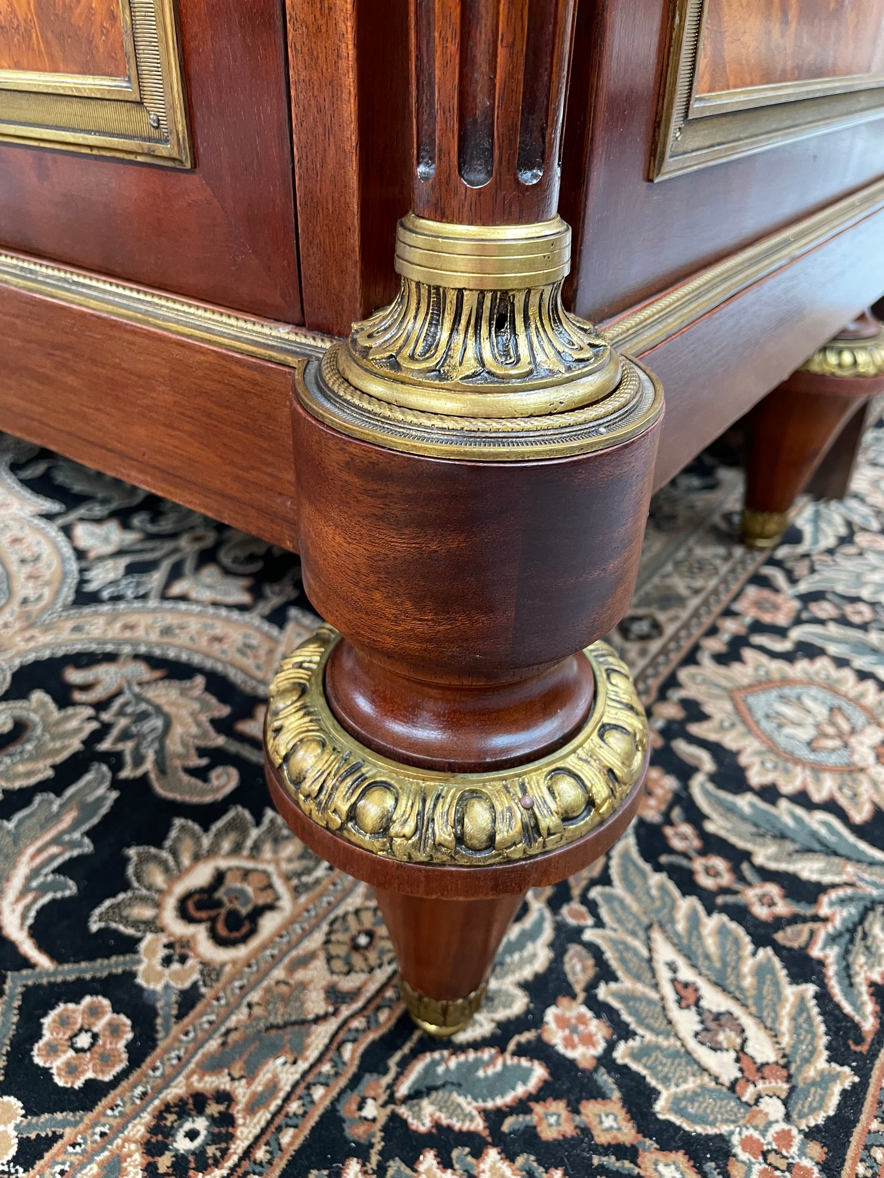 Beautiful French Louis XVI Style Mahogany & Amboyna Commode | Antique & Vintage | Moonee Ponds Antiques | Australia Wide Delivery