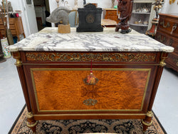 Beautiful French Louis XVI Style Mahogany & Amboyna Commode | Antique & Vintage | Moonee Ponds Antiques | Australia Wide Delivery