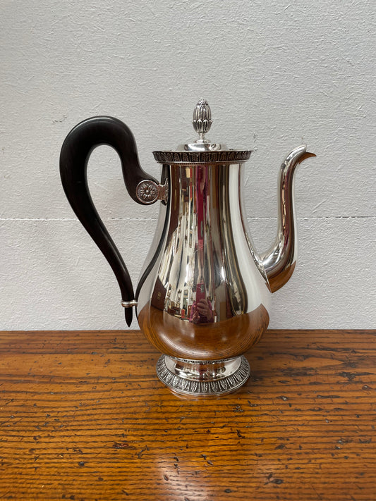 Christofle French Empire Style "Malmaison" Silver Plated Teapot