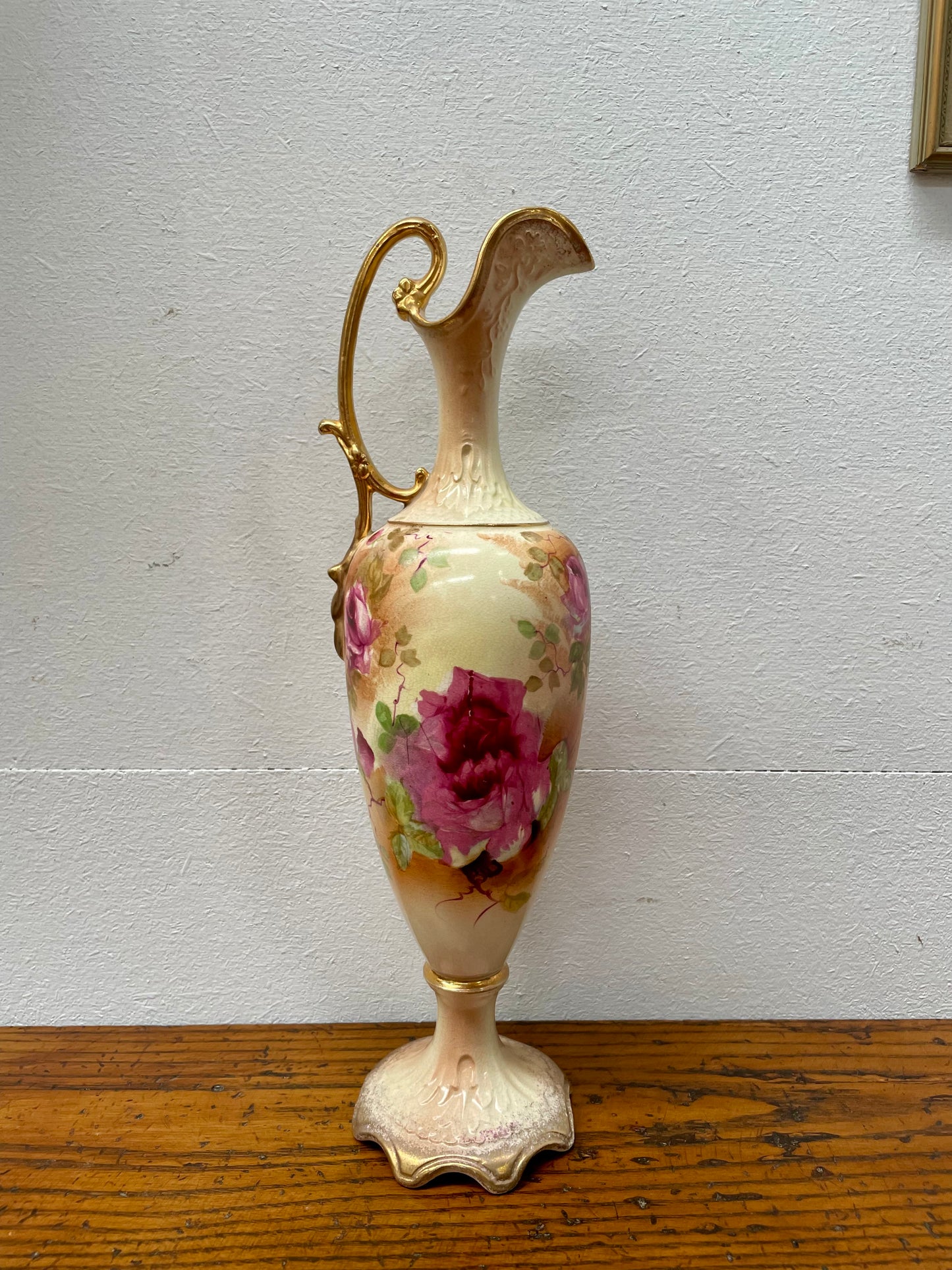 Charming Hand Painted Edwardian Urn Shaped Vase