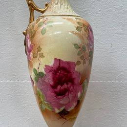 Charming Hand Painted Edwardian Urn Shaped Vase