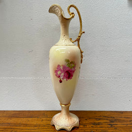 Charming Hand Painted Edwardian Urn Shaped Vase