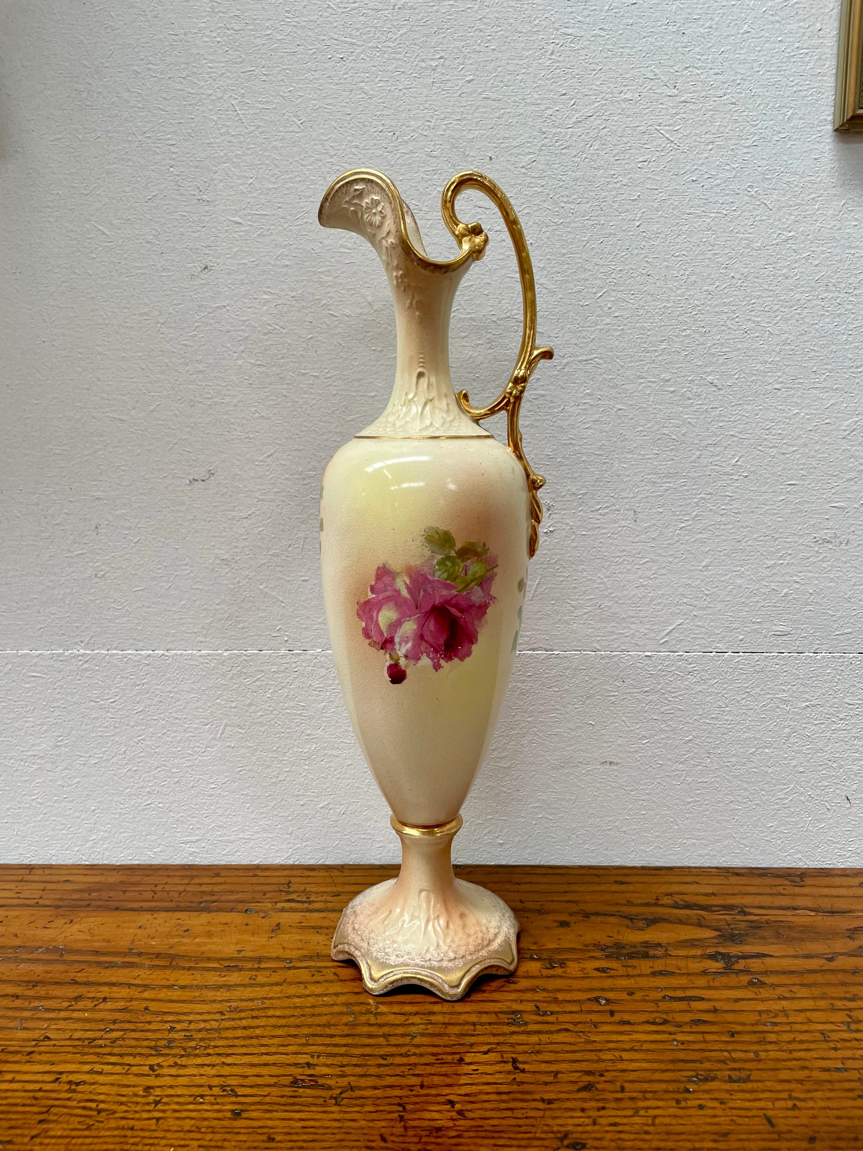 Charming Hand Painted Edwardian Urn Shaped Vase | Antique & Vintage | Moonee Ponds Antiques | Australia Wide Delivery