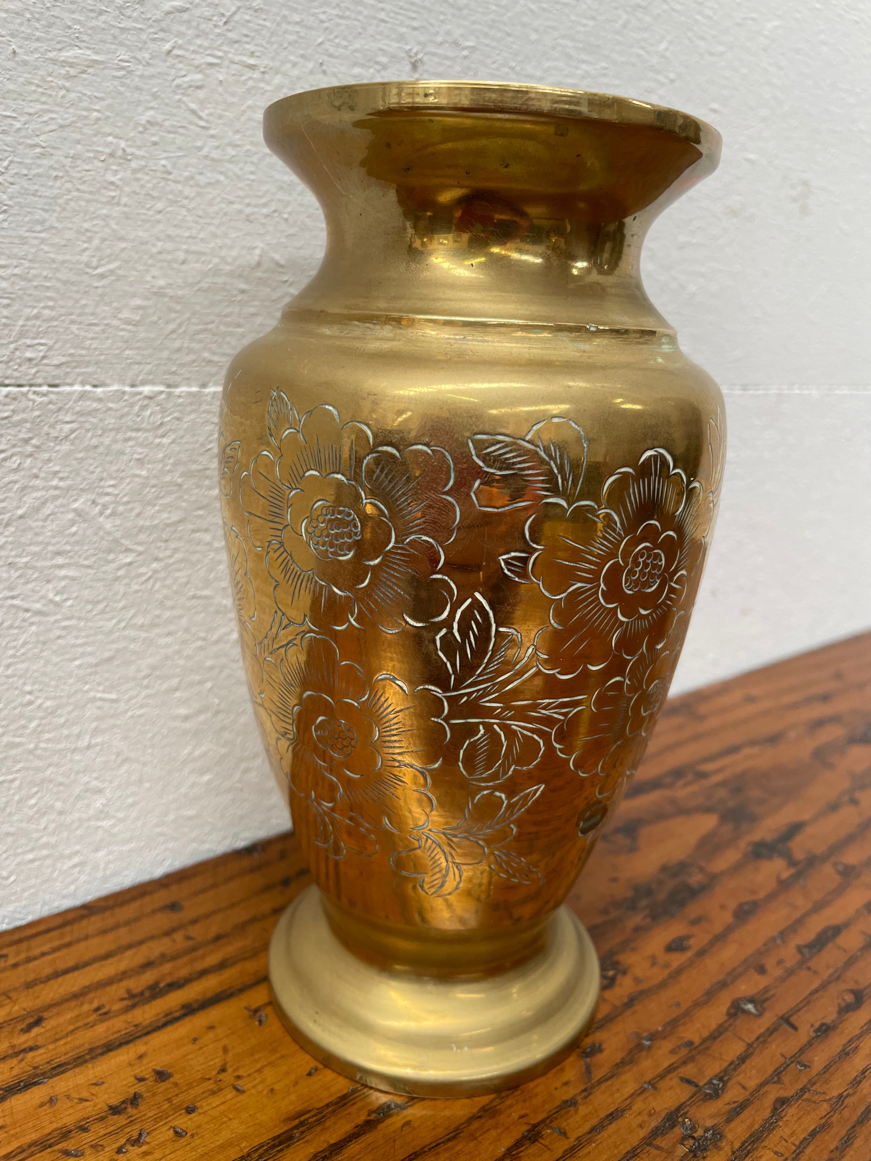 Attractive Vintage Brass Vase | Antique & Vintage | Moonee Ponds Antiques | Australia Wide Delivery