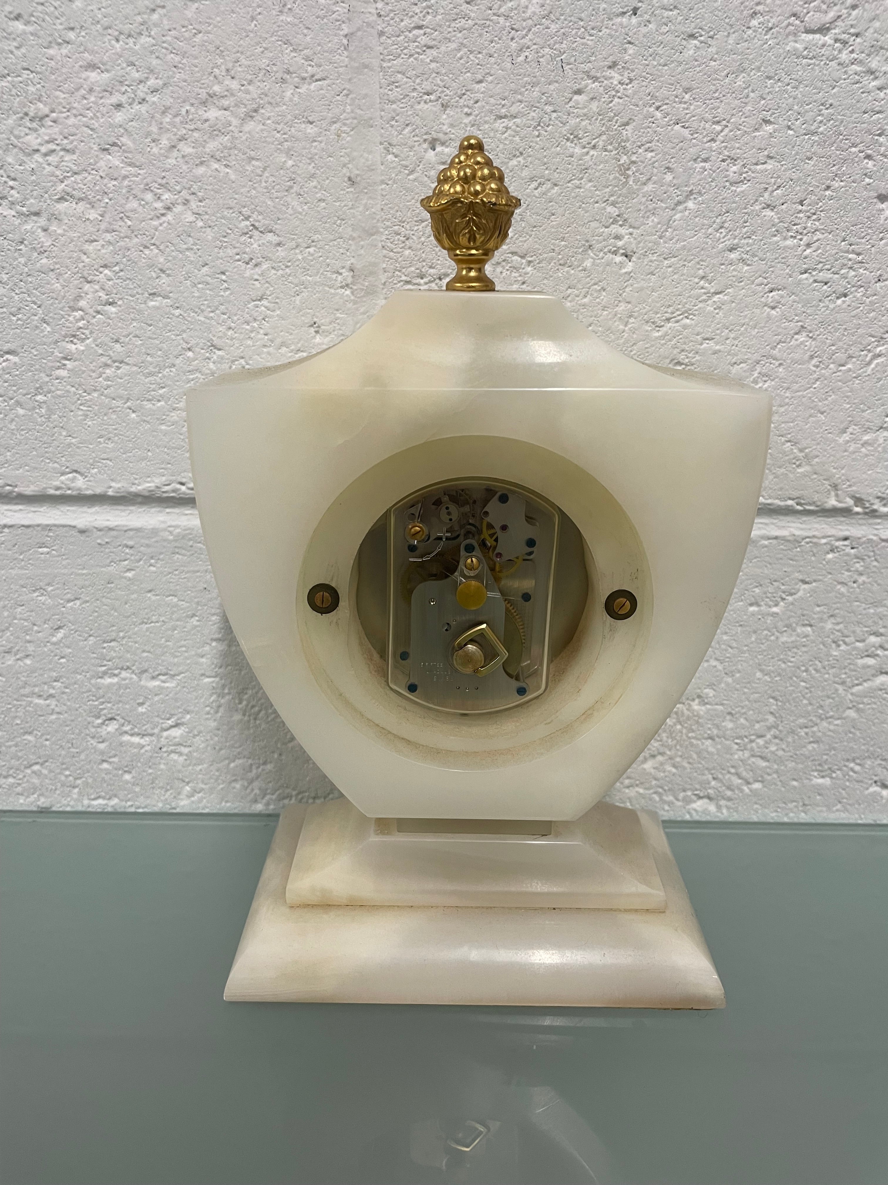 Onyx Marble Desk/Mantel Clock | Antique & Vintage | Moonee Ponds Antiques | Australia Wide Delivery