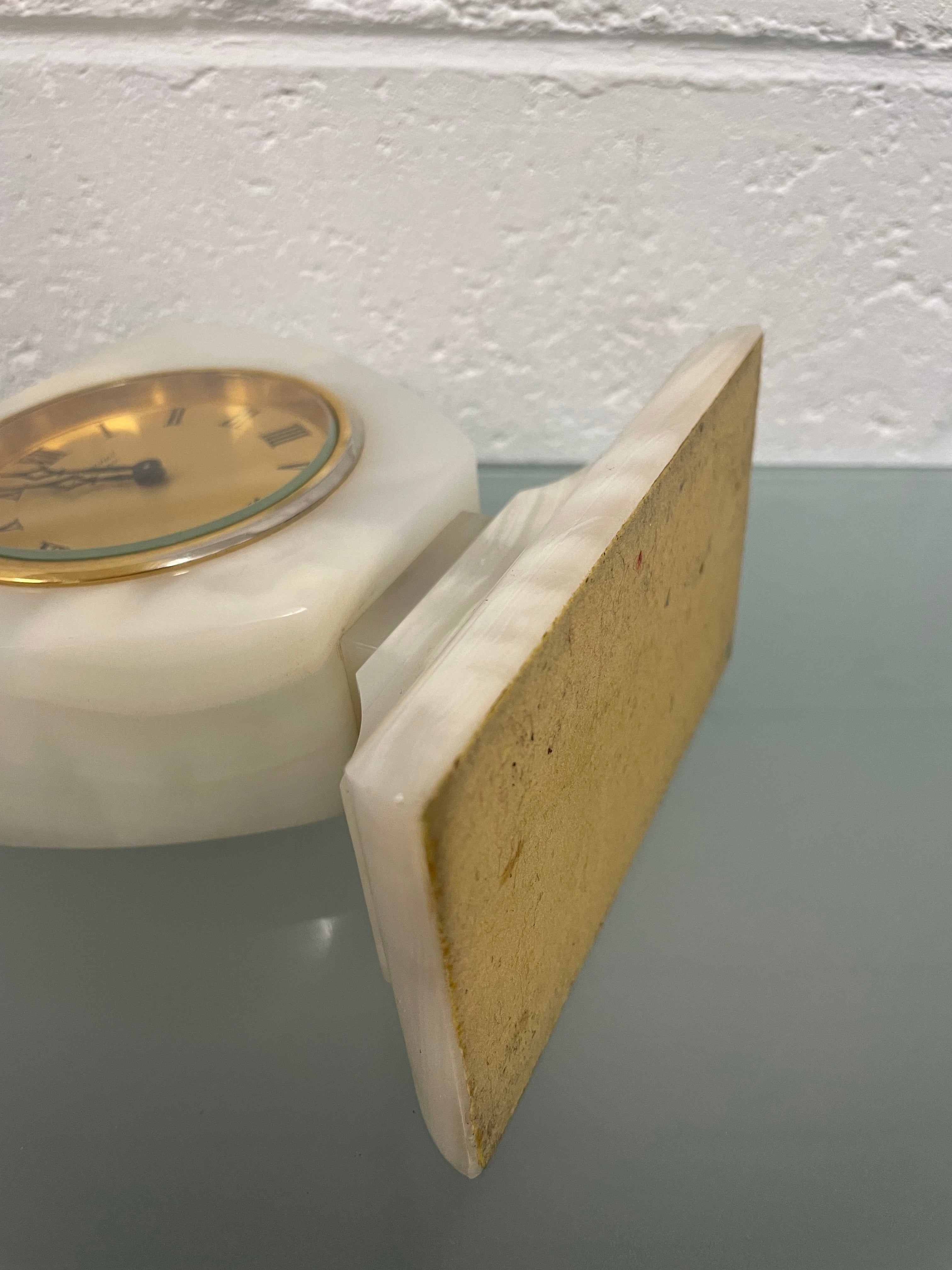 Onyx Marble Desk/Mantel Clock | Antique & Vintage | Moonee Ponds Antiques | Australia Wide Delivery