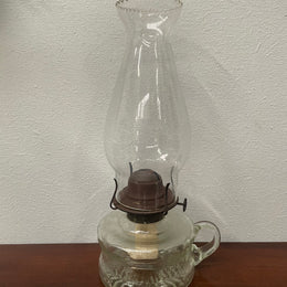 Vintage Kerosene Glass Lamp