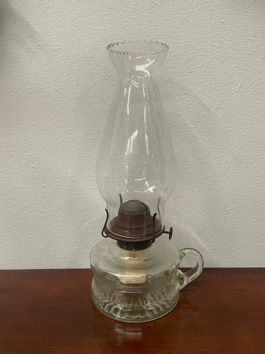 Vintage Kerosene Glass Lamp